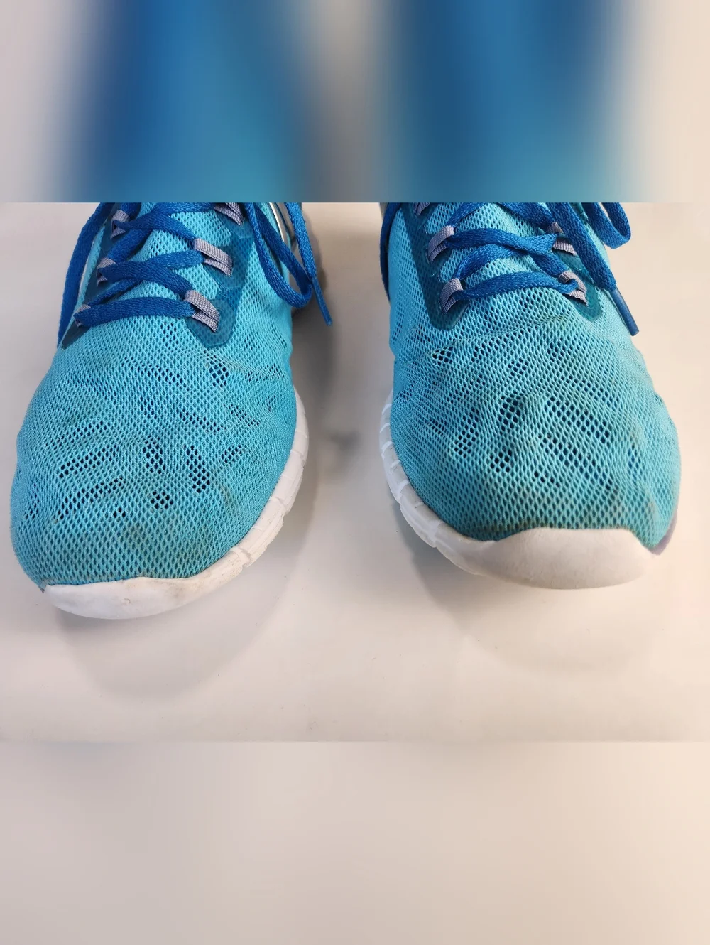 Reebok Zpump Women's Blue Mesh Lace Up Low Top Running Sneaker Shoes Size 8.5
